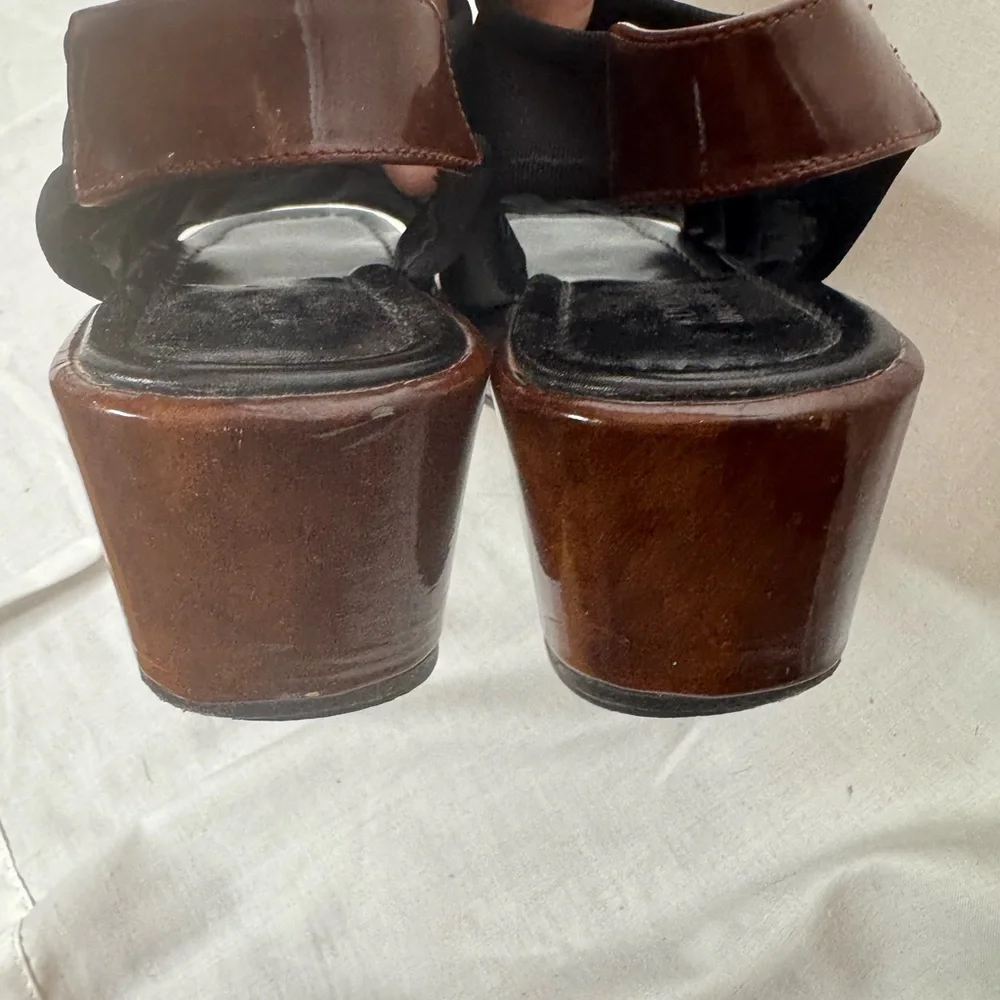 Donald J Pliner Womens Wedge Platform‎ Sole Peep Toe Sling Back Sandals Size 6